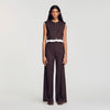 Andrews 2-in-1 wool crop top Light Brown