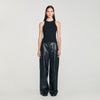 Basics Embroidered Vest Top Black