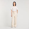 Beaded Cropped T-Shirt White