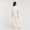 Beaded Cropped T-Shirt White
