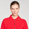 Polie Fancy Button Polo Shirt Red