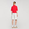 Polie Fancy Button Polo Shirt Red