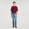 Polie Polo Shirt With Decorative Buttons Bordeaux