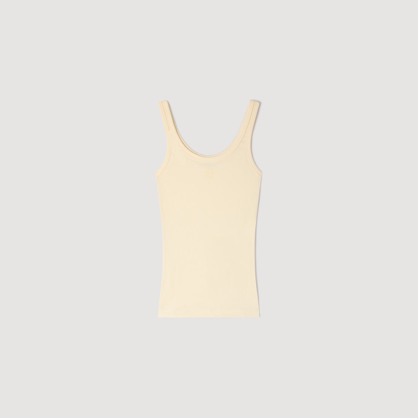 Vertige Ribbed Vest Top LIGHT YELLOW