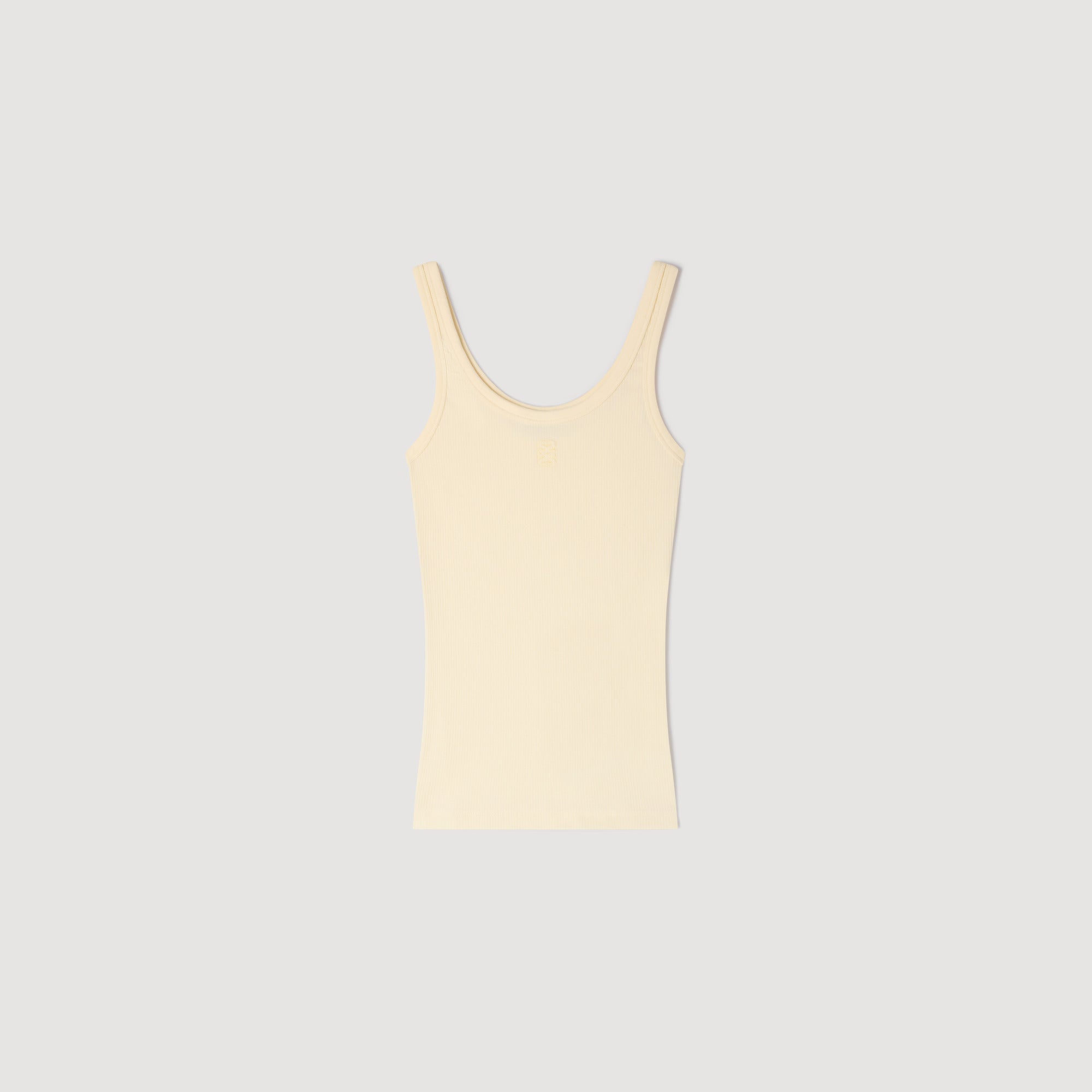 Vertige Ribbed Vest Top LIGHT YELLOW