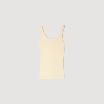 Vertige Ribbed Vest Top LIGHT YELLOW