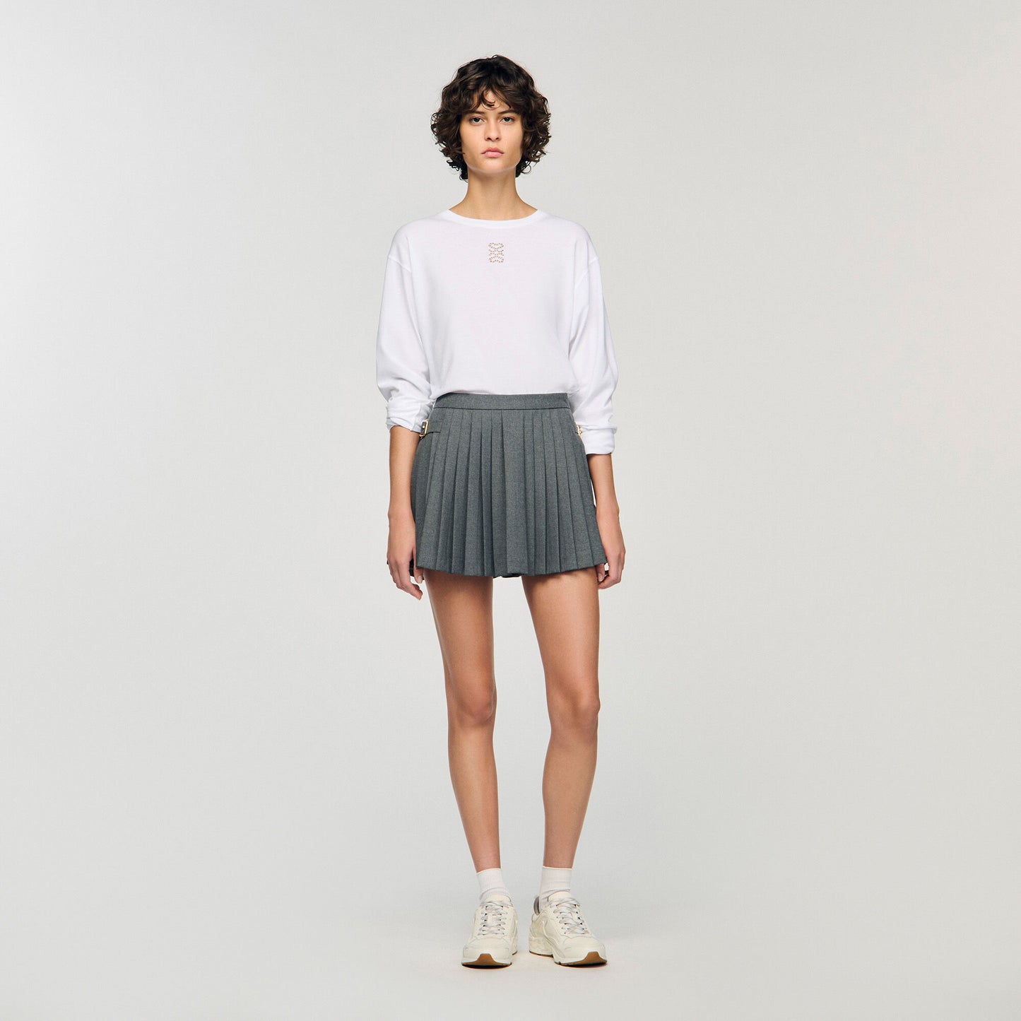Ezrane T-Shirt With Embroidery White