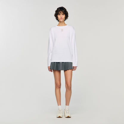 Ezrane T-Shirt With Embroidery White