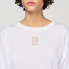 Ezrane T-Shirt With Embroidery White