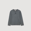 Ezrane T-Shirt With Embroidery Grey