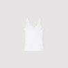 Isia Vest Top With Lace Detail White