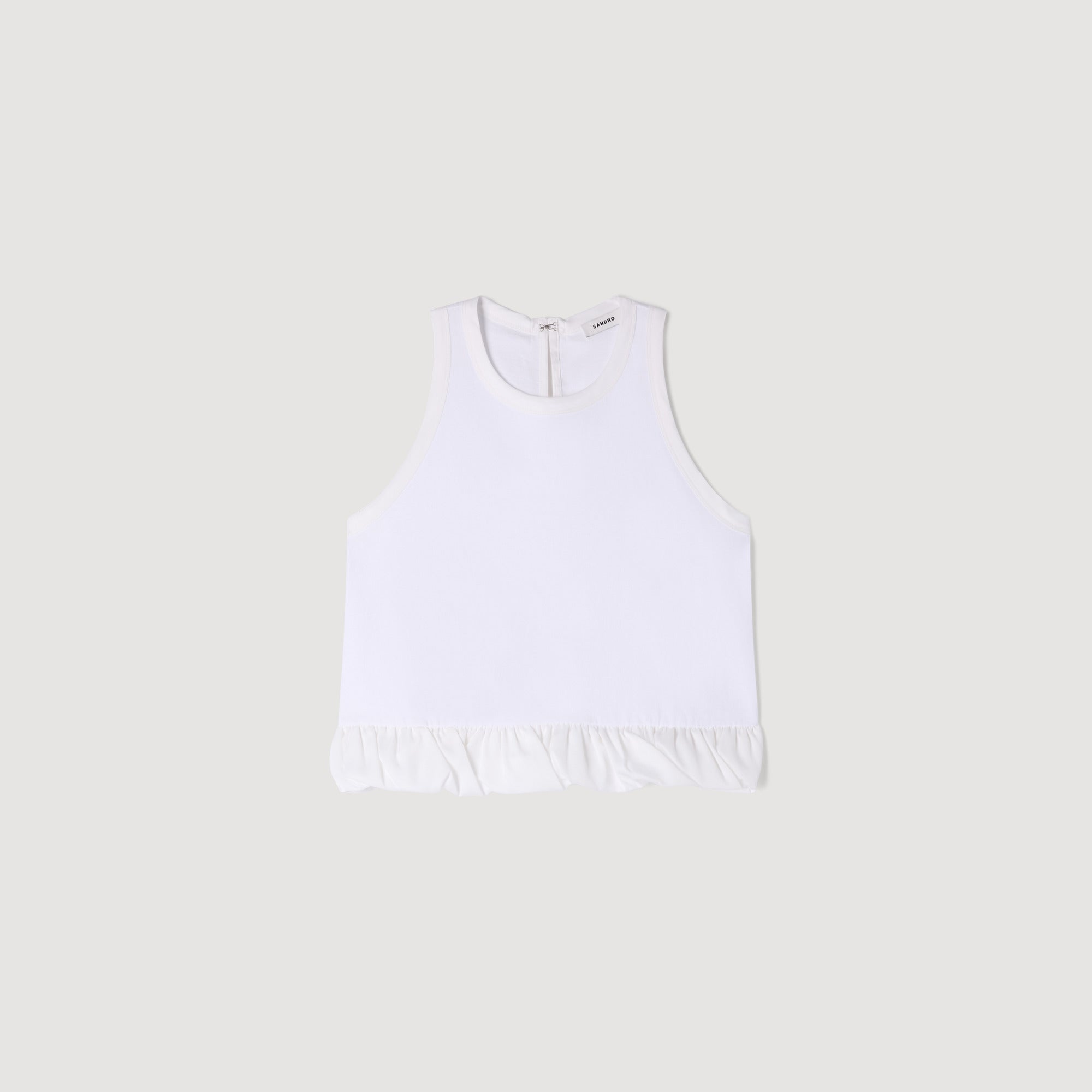 Ruffle Top White