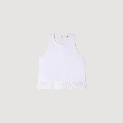 Ruffle Top White