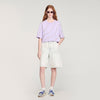 Strass Wave Rhinestone Cropped T-Shirt Mauve