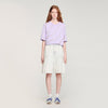 Strass Wave Rhinestone Cropped T-Shirt Mauve