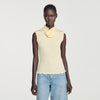 Dreamer Smocked T-shirt with flower detail Vanilla