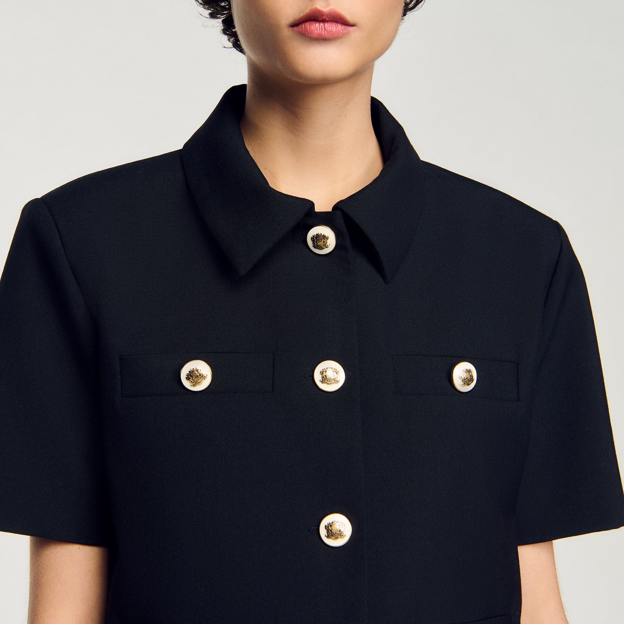 Short-Sleeved Jacket Black