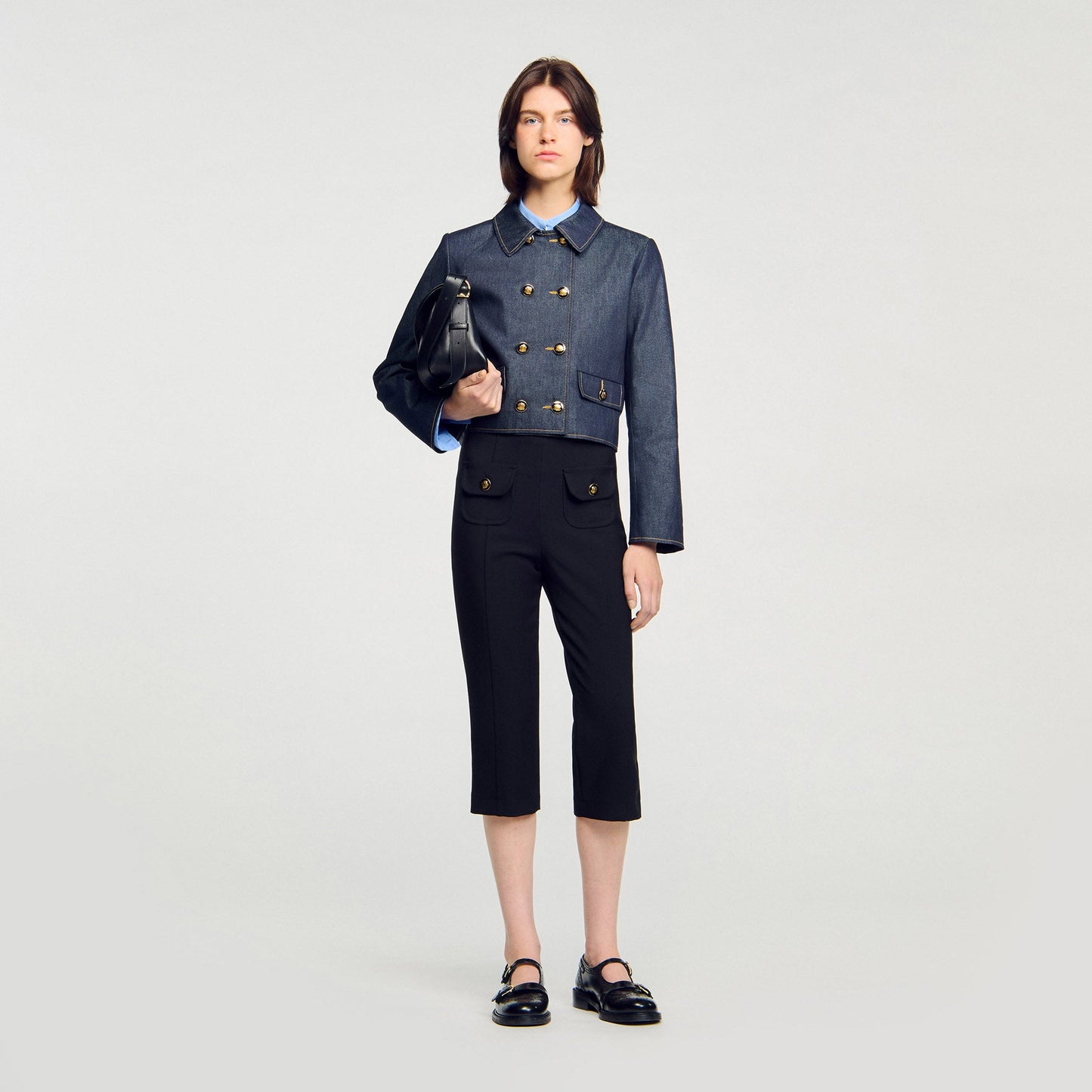 Vallie Denim Tailored Jacket Deep Blu