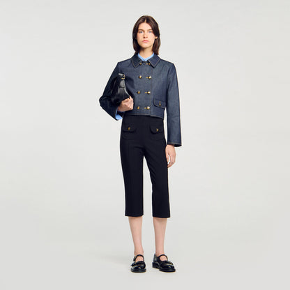 Vallie Denim Tailored Jacket Deep Blu