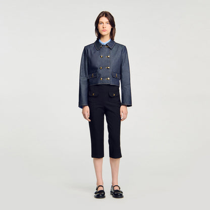 Vallie Denim Tailored Jacket Deep Blu