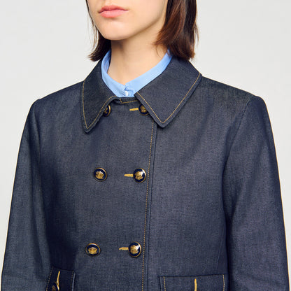Vallie Denim Tailored Jacket Deep Blu