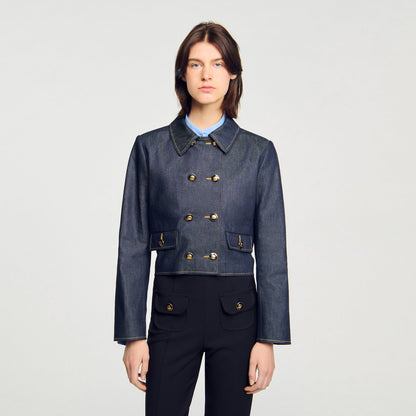 Vallie Denim Tailored Jacket Deep Blu