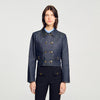 Vallie Denim Tailored Jacket Deep Blu