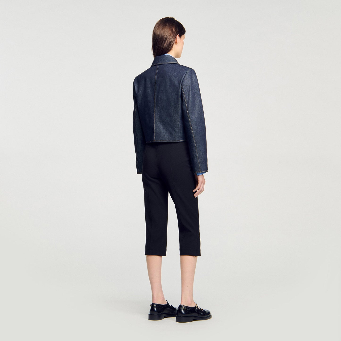 Vallie Denim Tailored Jacket Deep Blu
