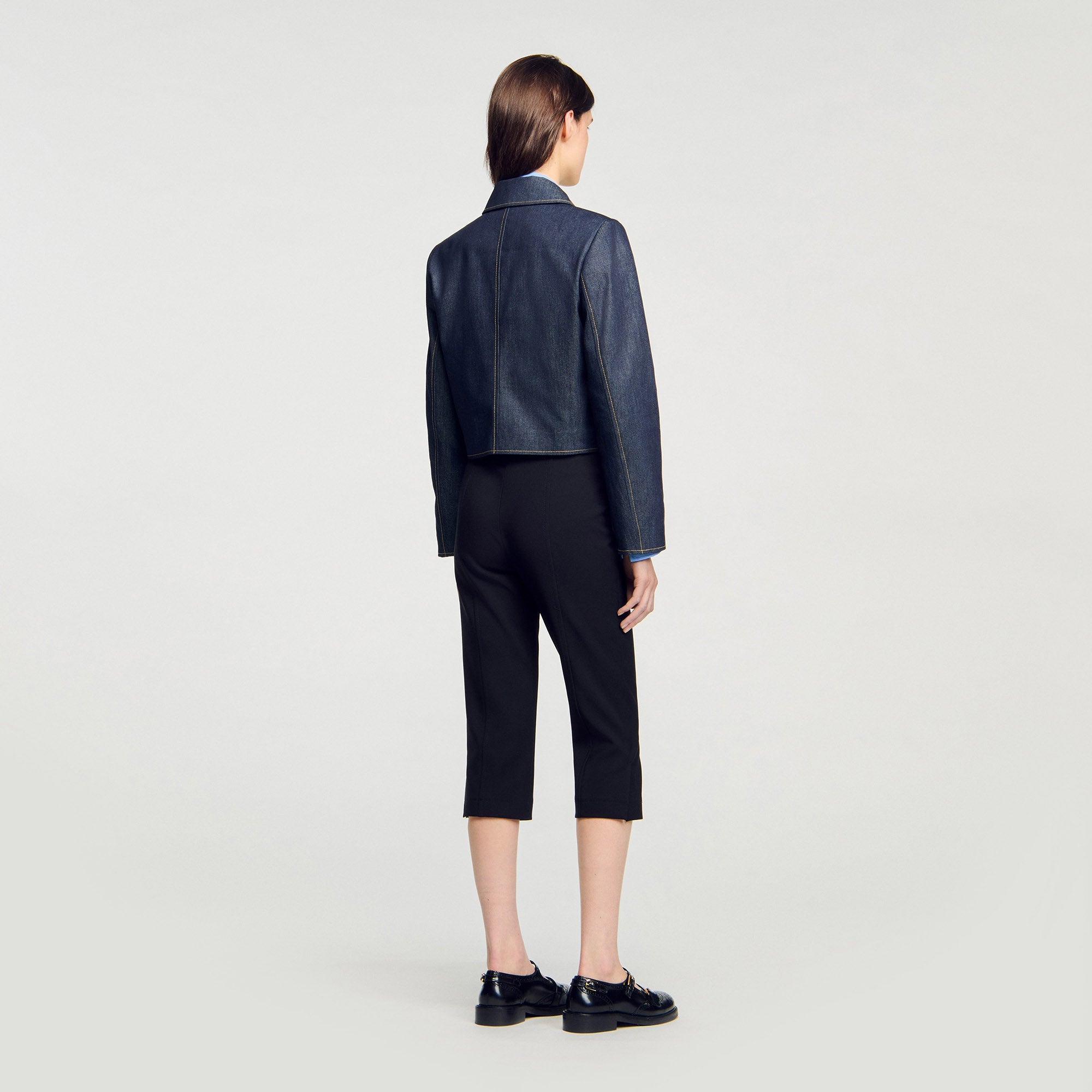 Vallie Denim Tailored Jacket Deep Blu