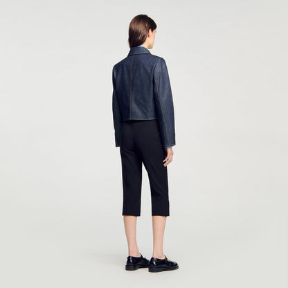 Vallie Denim Tailored Jacket Deep Blu