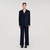 Pernelle Striped Rhinestone Suit Jacket Navy Blue
