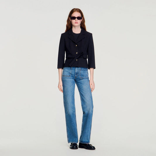 Amor Short Tailored Jacket Black