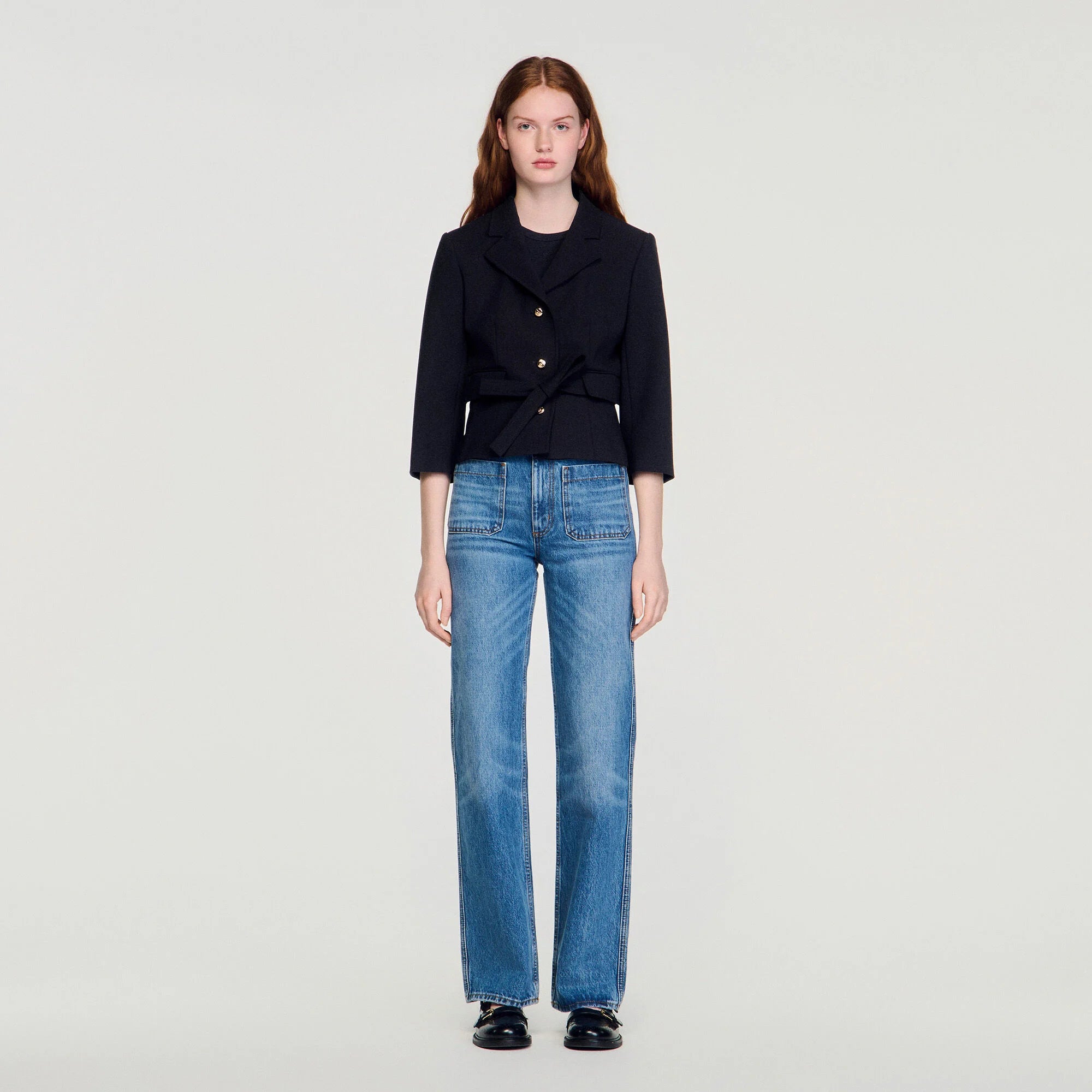 Amor Short Tailored Jacket Black