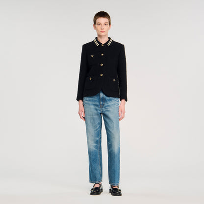 Come Tweed Jacket Black