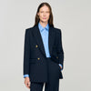 Theane Pinstripe jacket Navy Blue