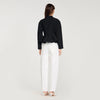 Julie Cropped Ruffled Peplum Jacket Black