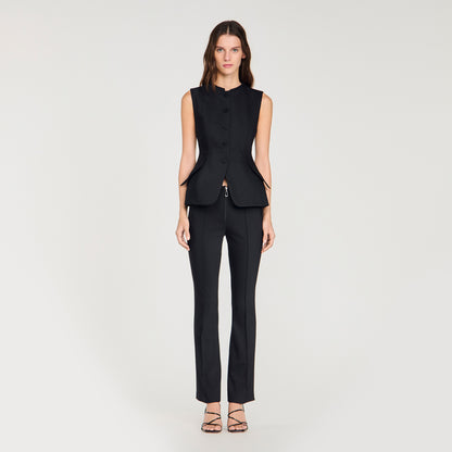 Monroe Peplum Jacket Black