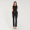 Monroe Peplum Jacket Black