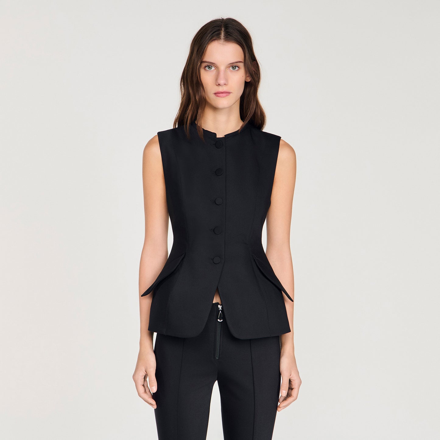 Monroe Peplum Jacket Black