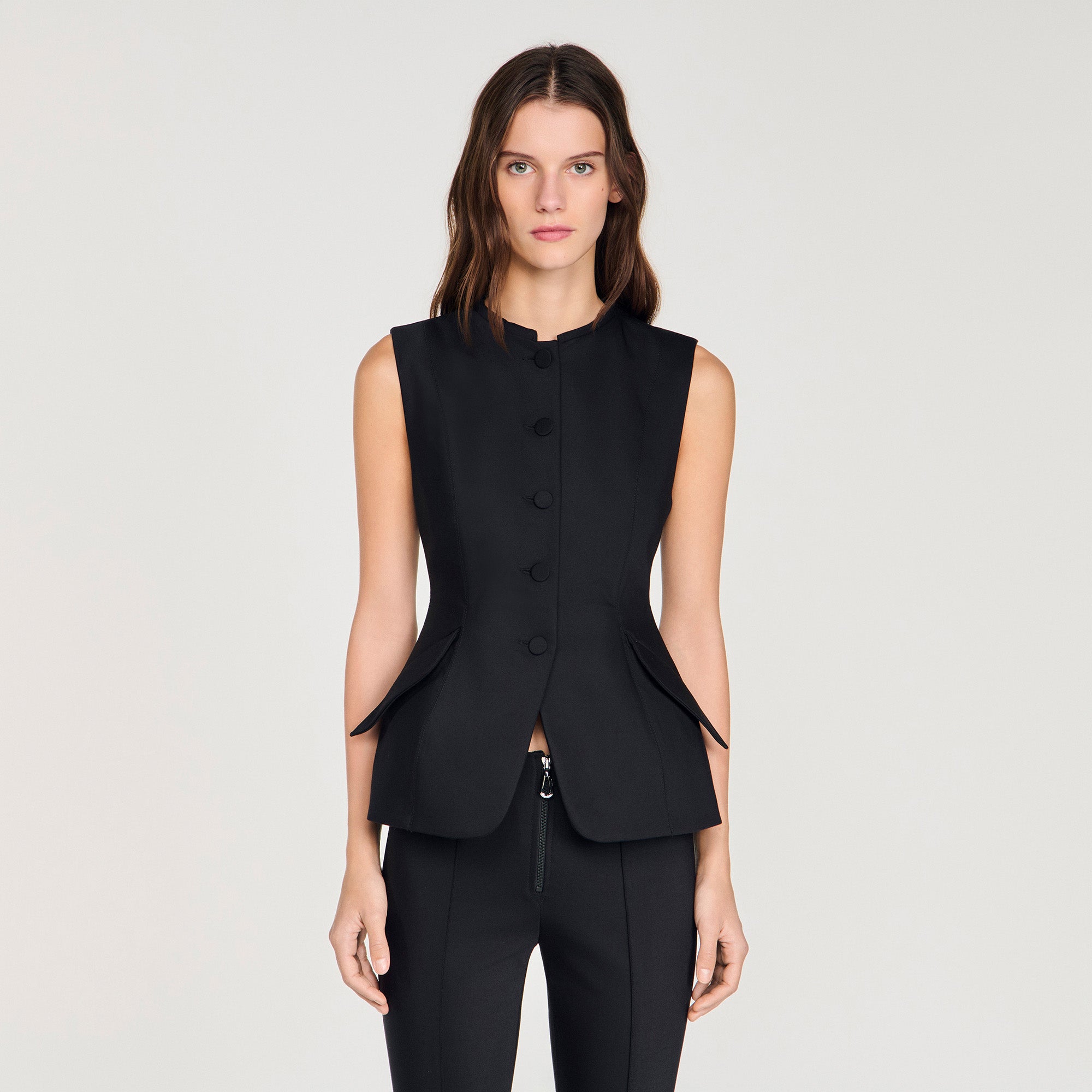 Monroe Peplum Jacket Black