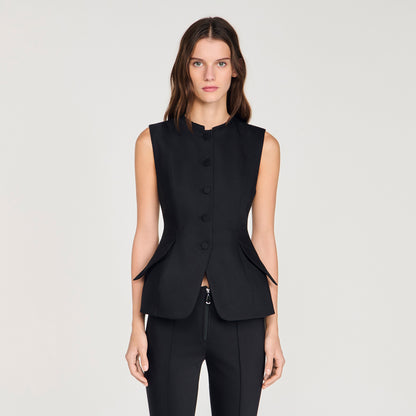 Monroe Peplum Jacket Black
