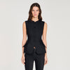 Monroe Peplum Jacket Black