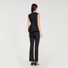 Monroe Peplum Jacket Black