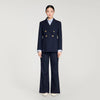Lesia Slim-Fit Wool Suit Jacket Navy Blue