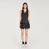 Jaime Sequinned Striped Jacket Black / White
