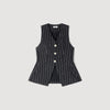 Jaime Sequinned Striped Jacket Black / White