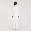Hudson Striped Tailored Jacket Ecru / Black