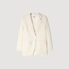 Birkin Striped Tailored Jacket ECRU / SILVER