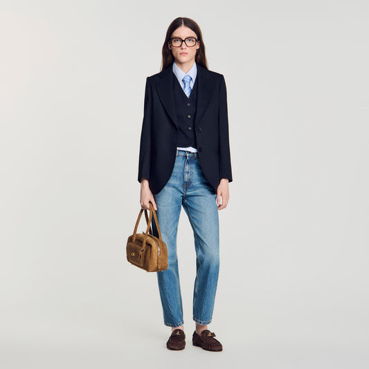 Arancella  Suit Jacket Navy Blue