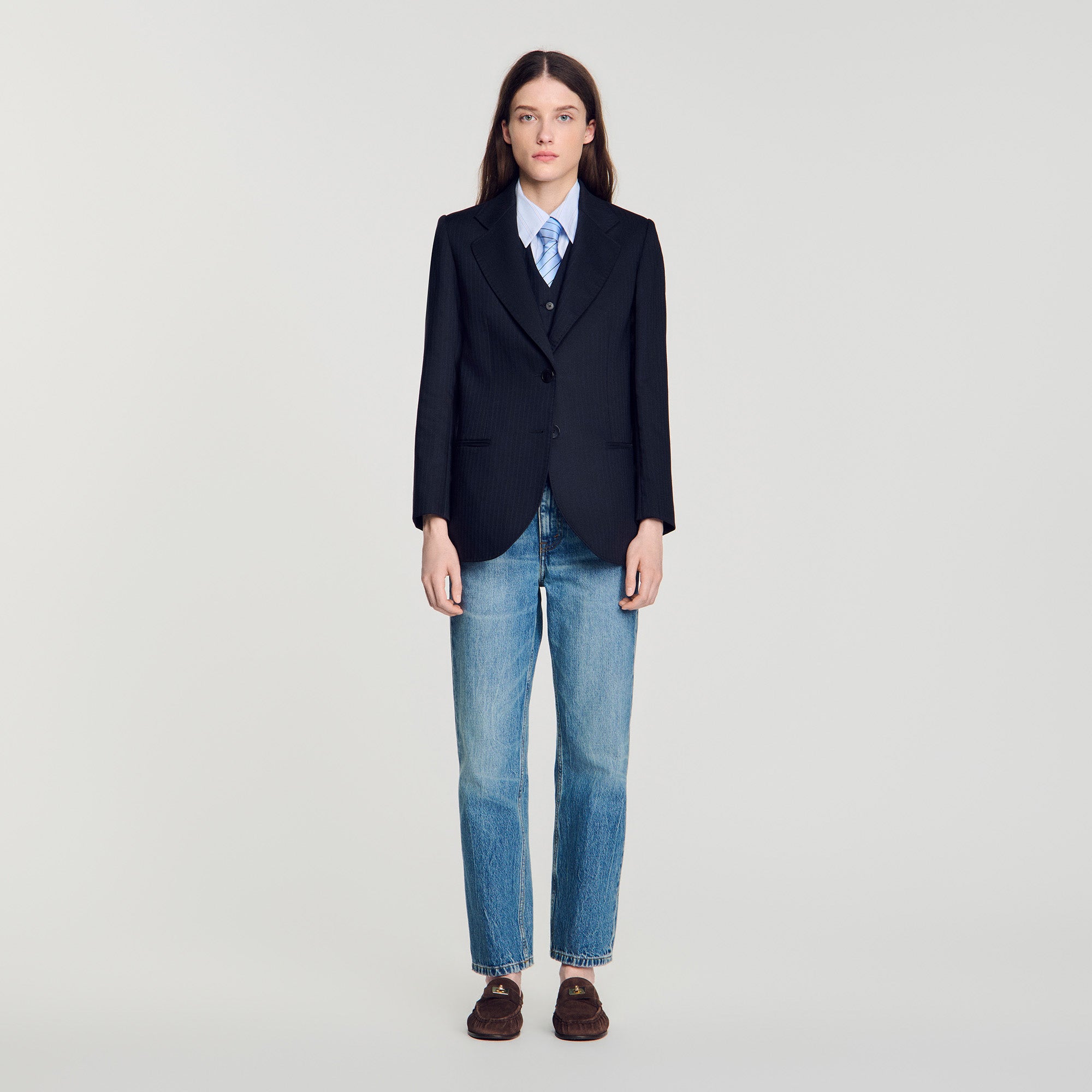 Arancella  Suit Jacket Navy Blue